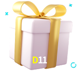 Receba seus bônus de boas-vindas no D11